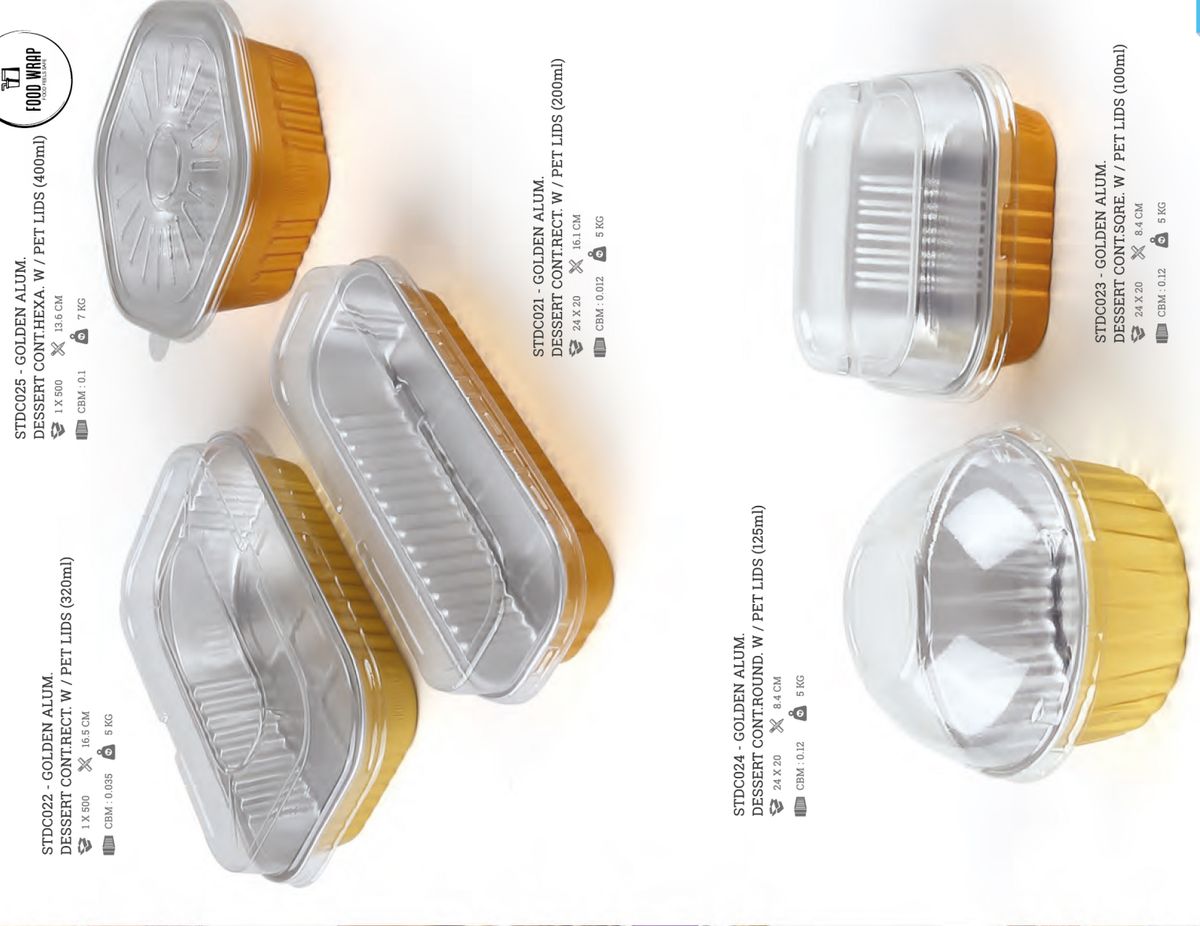 Aluminium Food Containers — Product Range