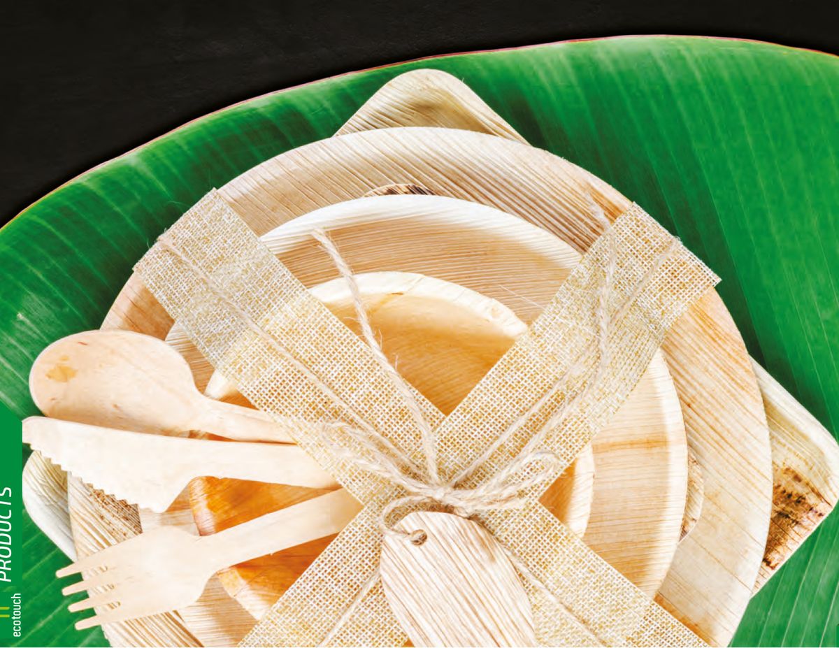 Areca Palm Leaf Products — In Use