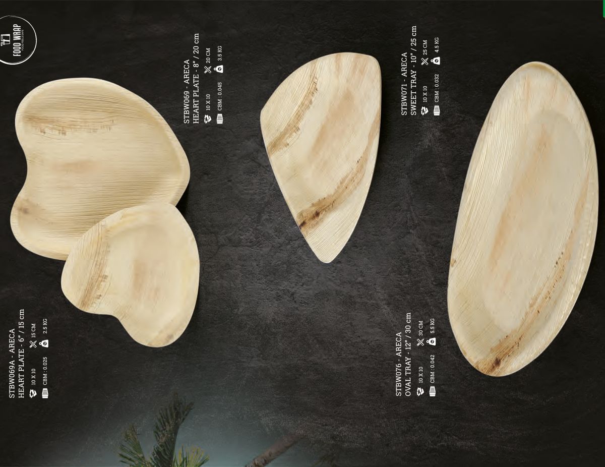 Areca Palm Leaf Products — Product Range