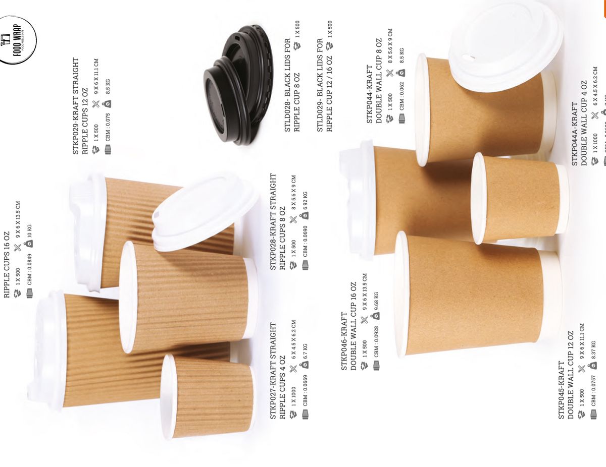 Coffee & Juice Cups — Product Range