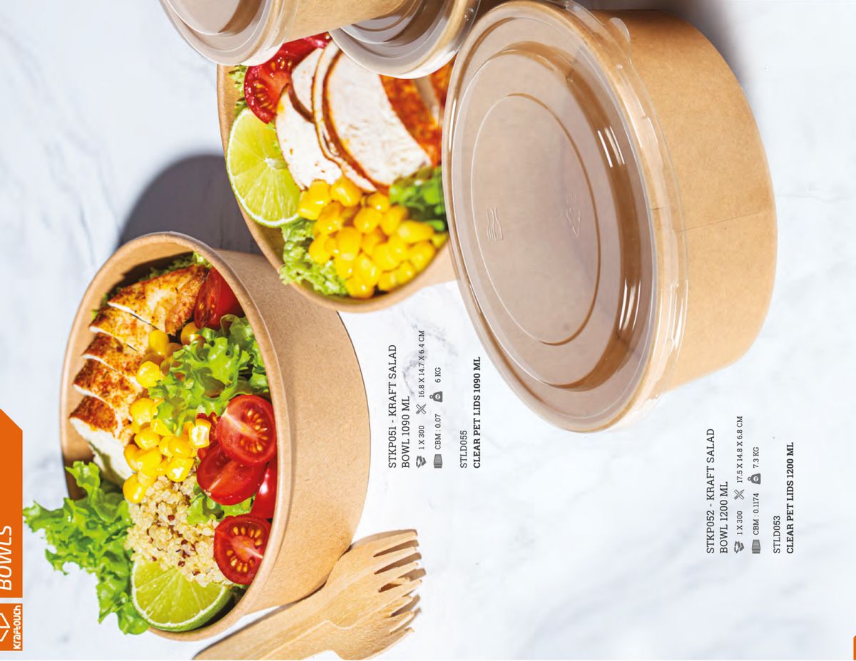 Kraft Salad Rectangle Tubs — In Use