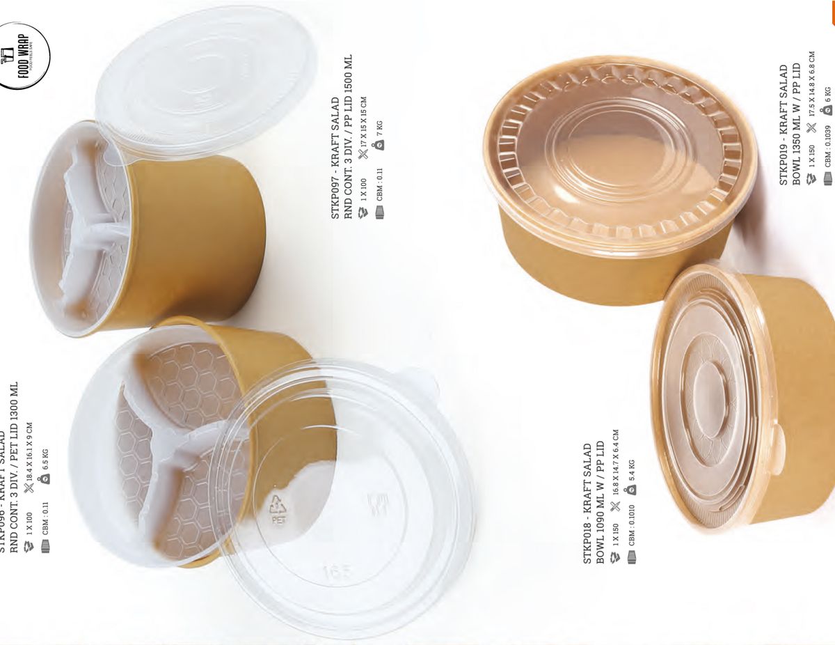 Kraft Salad Rectangle Tubs — Product Range