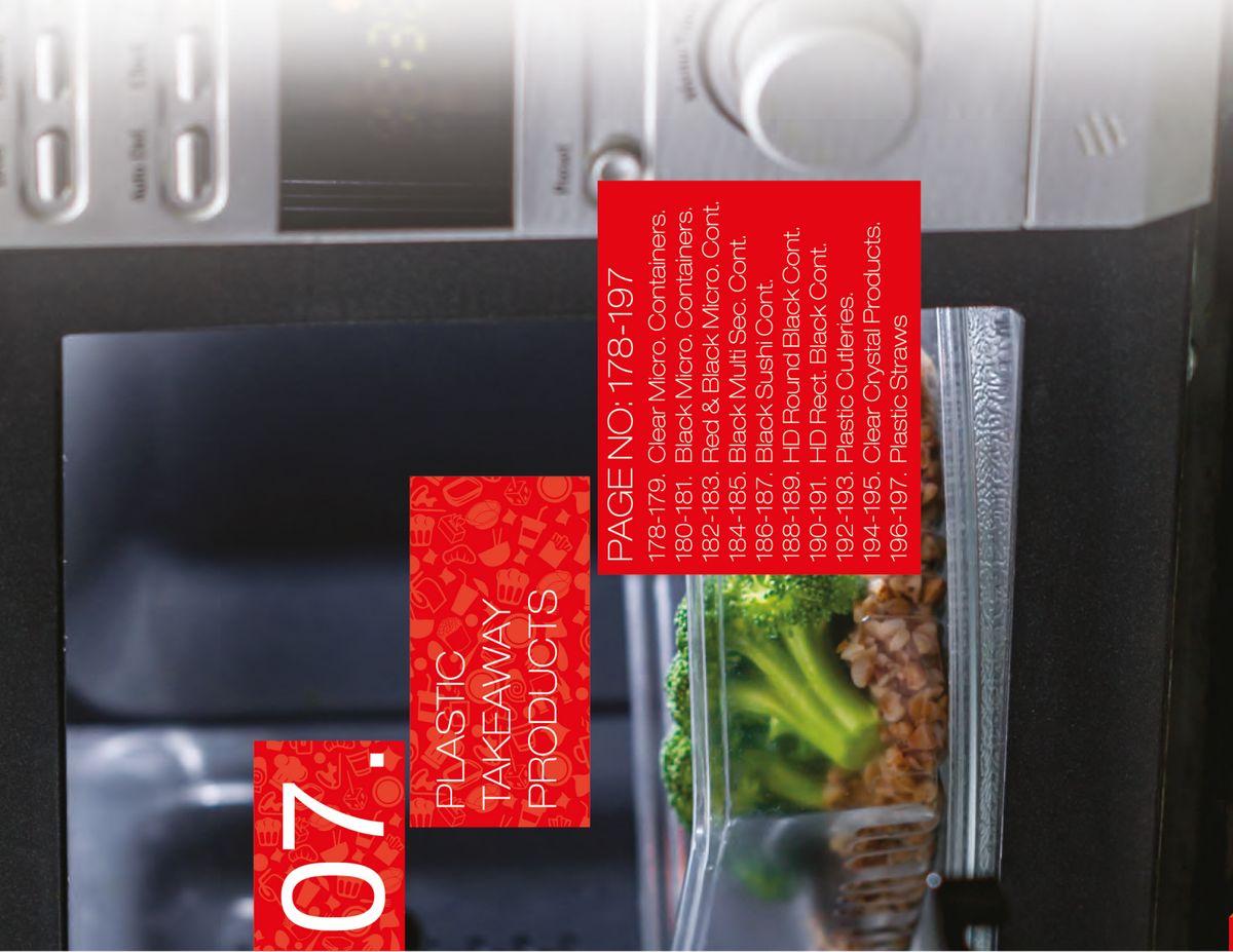 Multi-Section Meal Containers — In Use