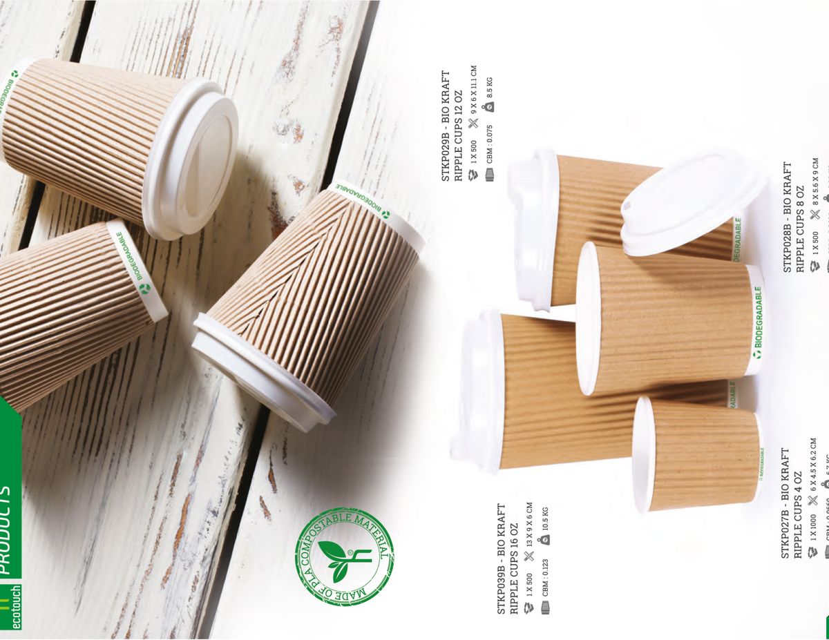 PLA Compostable Containers — In Use