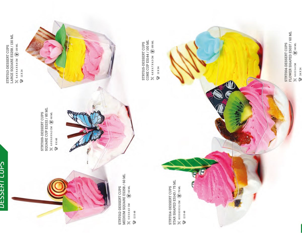 Plastic Dessert Cups — In Use