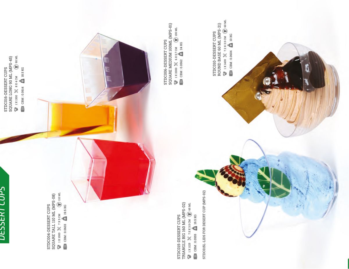 Plastic Dessert Cups — In Use