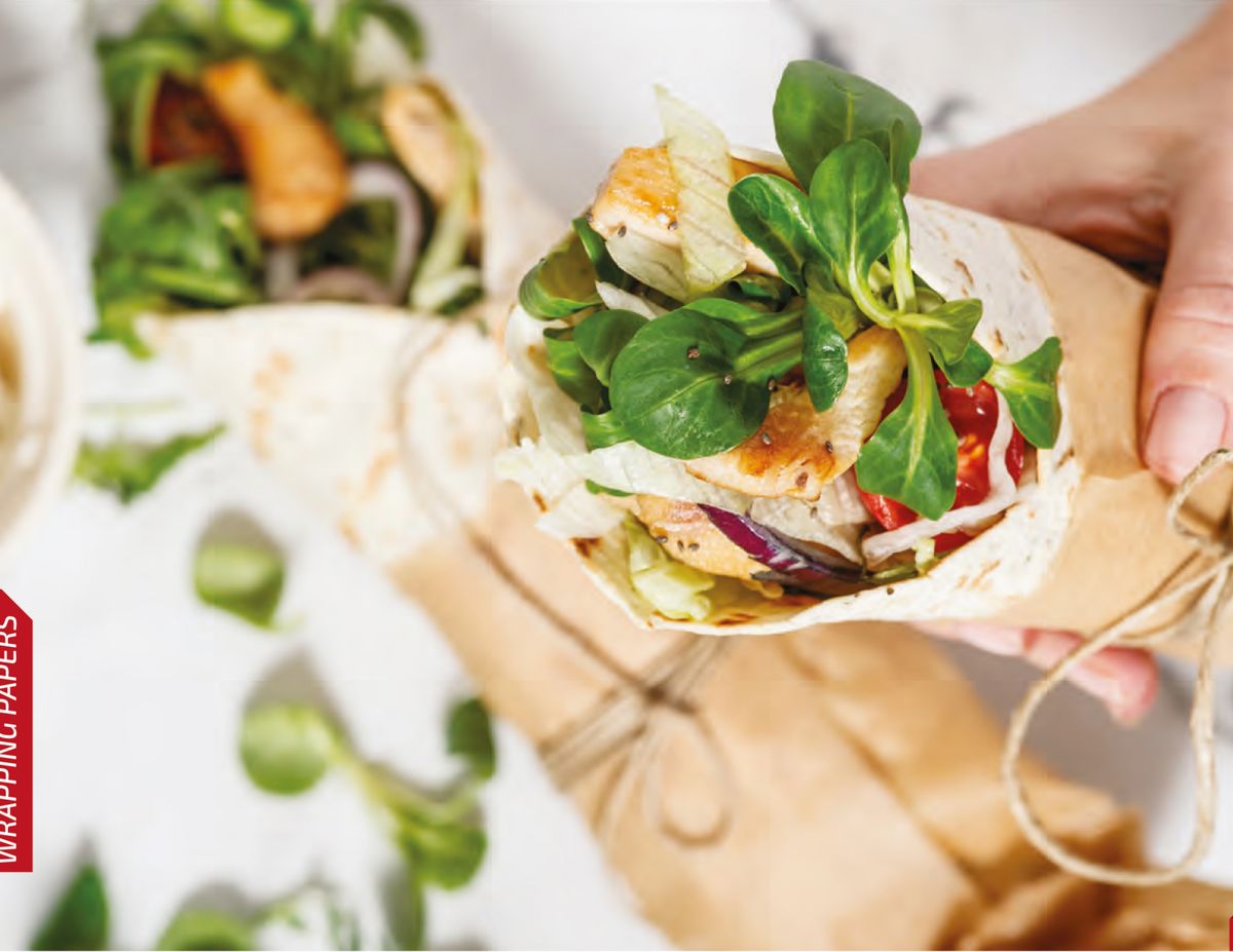 Sandwich Wrapping Papers — In Use