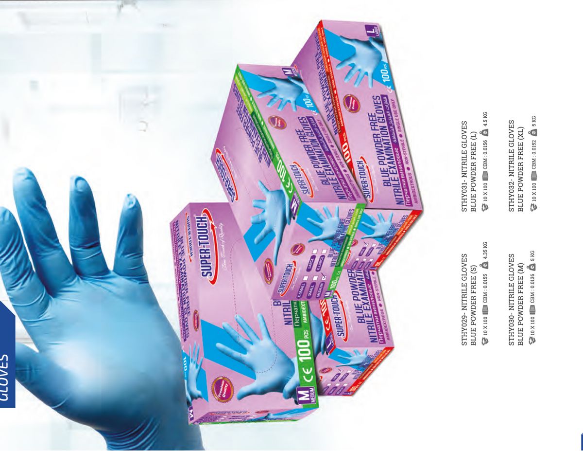 Vinyl Examination Gloves — In Use