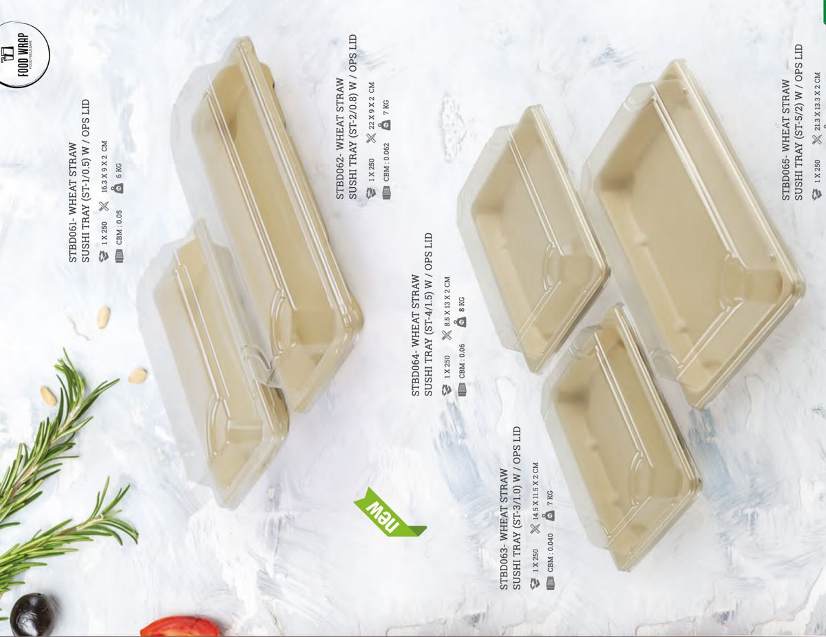 Wheat Straw and Bagasse Products — Product Range