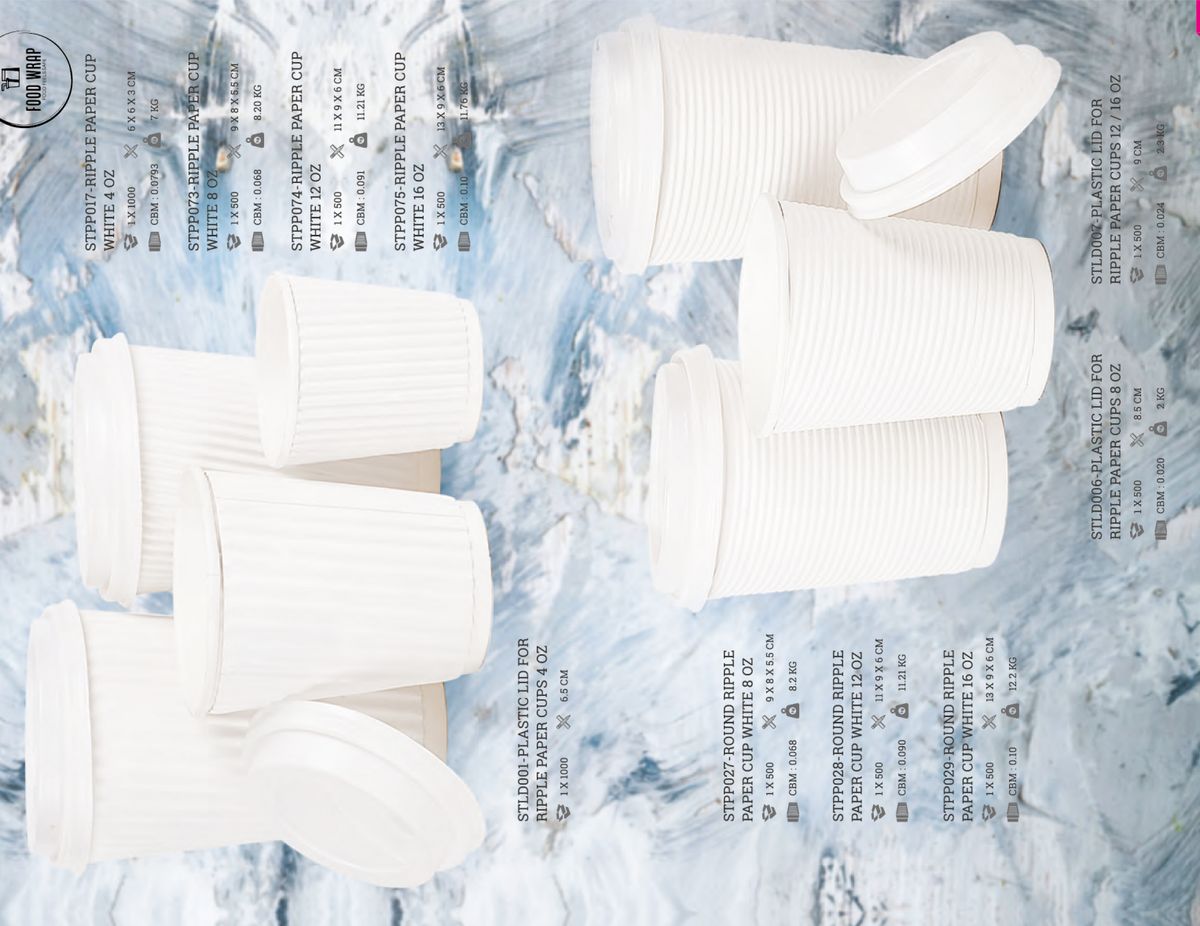 White Paper Meal Boxes — Product Range