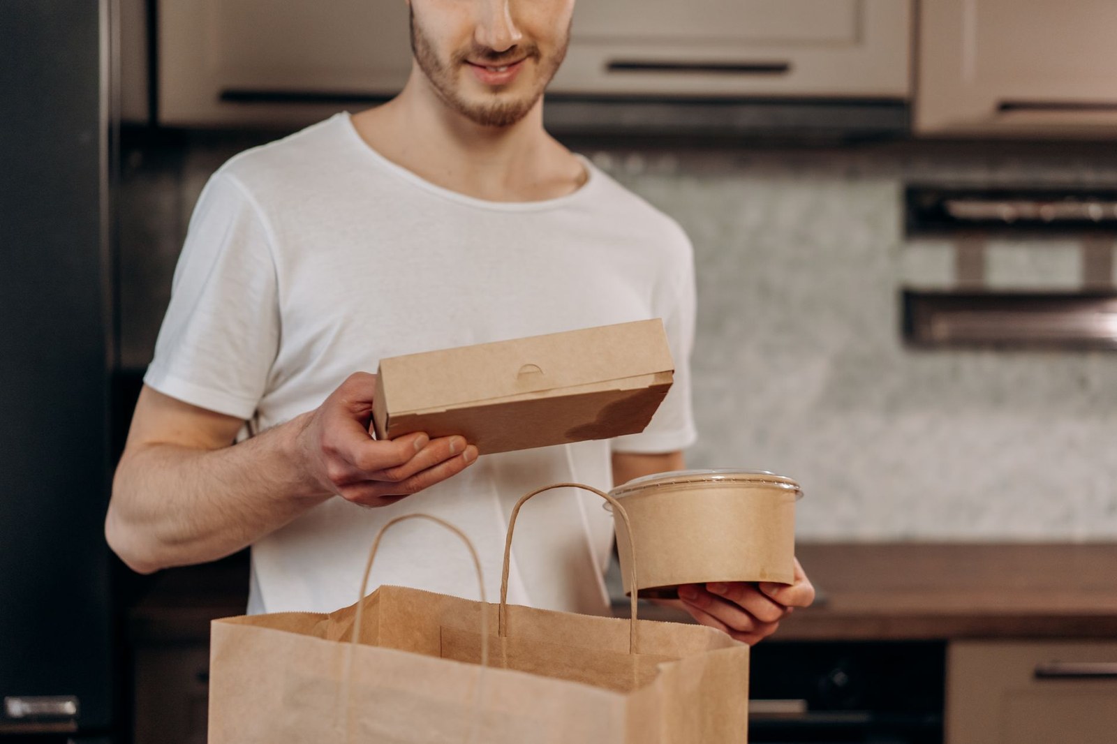 White Paper Meal Boxes